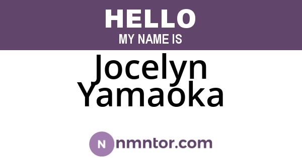 Jocelyn Yamaoka
