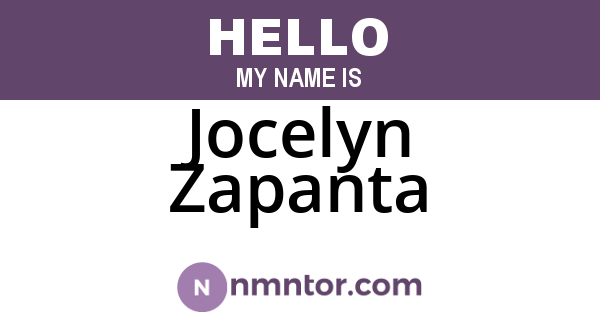 Jocelyn Zapanta