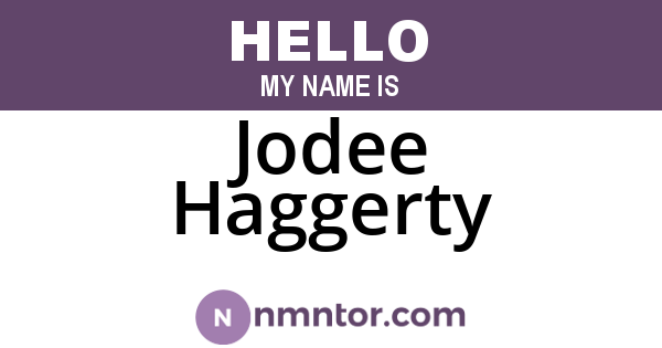 Jodee Haggerty