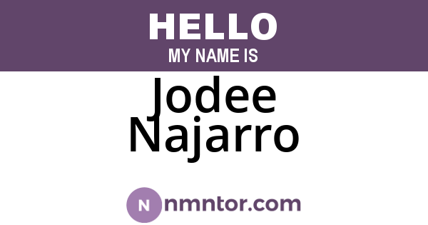 Jodee Najarro