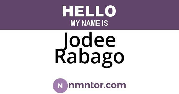 Jodee Rabago