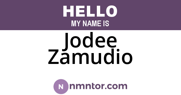 Jodee Zamudio