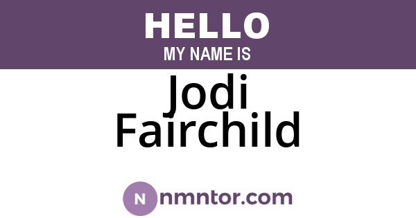 Jodi Fairchild