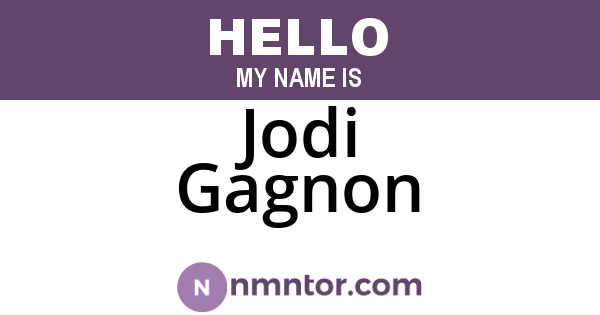 Jodi Gagnon