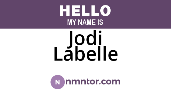 Jodi Labelle