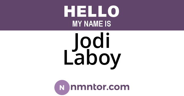 Jodi Laboy