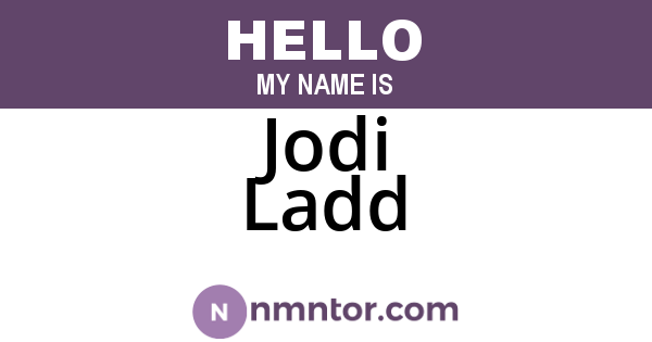 Jodi Ladd