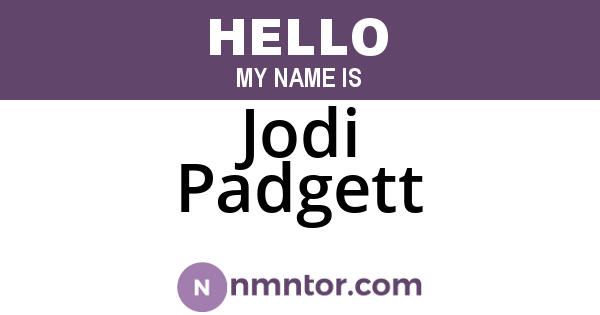 Jodi Padgett