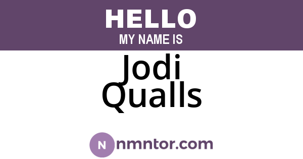 Jodi Qualls