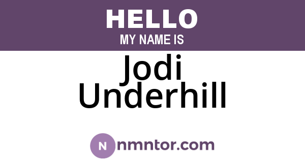 Jodi Underhill