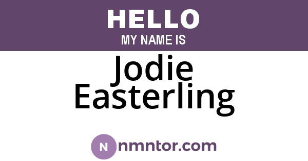 Jodie Easterling