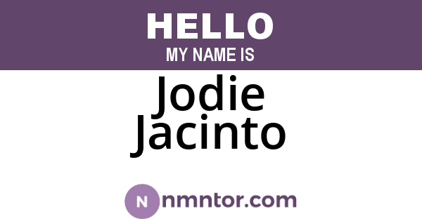 Jodie Jacinto