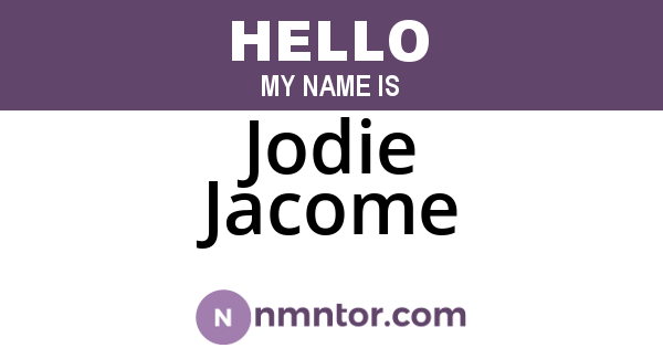Jodie Jacome