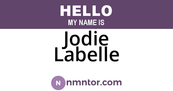 Jodie Labelle