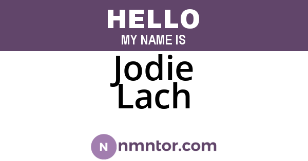 Jodie Lach