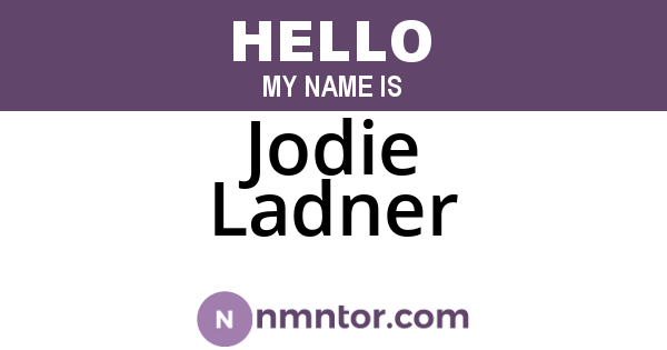 Jodie Ladner