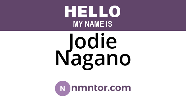 Jodie Nagano