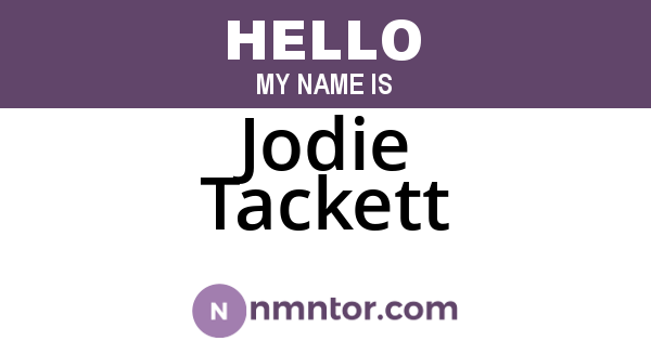 Jodie Tackett