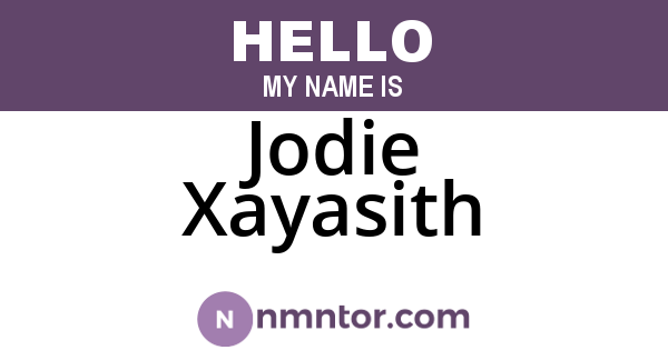 Jodie Xayasith