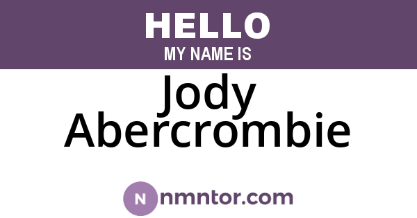 Jody Abercrombie