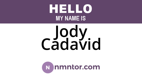 Jody Cadavid