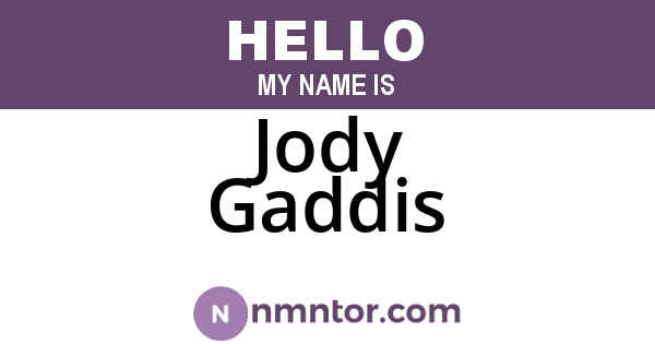 Jody Gaddis