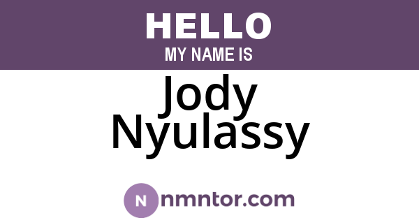 Jody Nyulassy