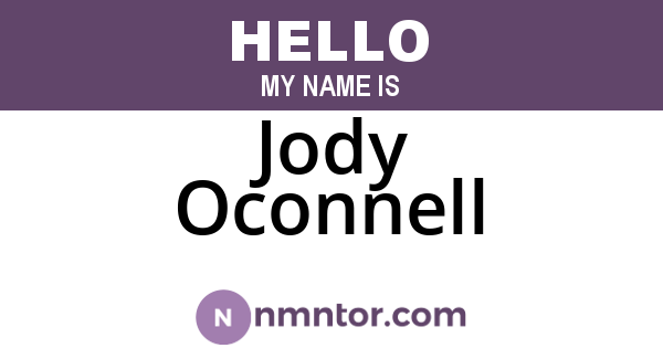 Jody Oconnell