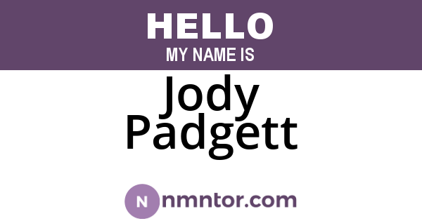 Jody Padgett
