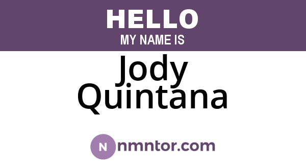 Jody Quintana