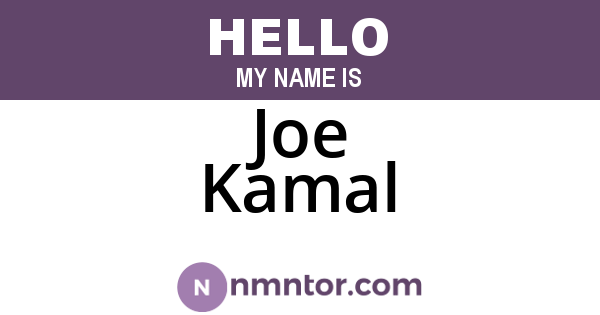Joe Kamal
