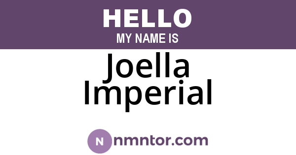Joella Imperial