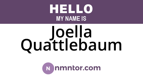 Joella Quattlebaum