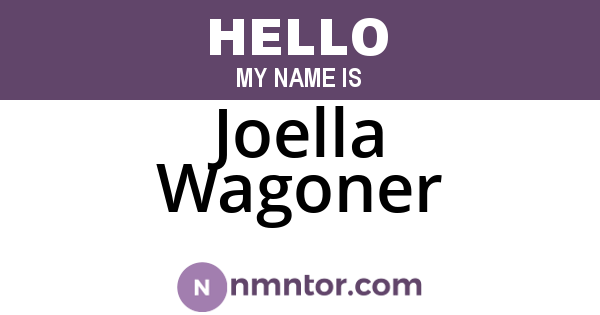 Joella Wagoner