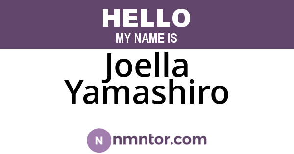 Joella Yamashiro