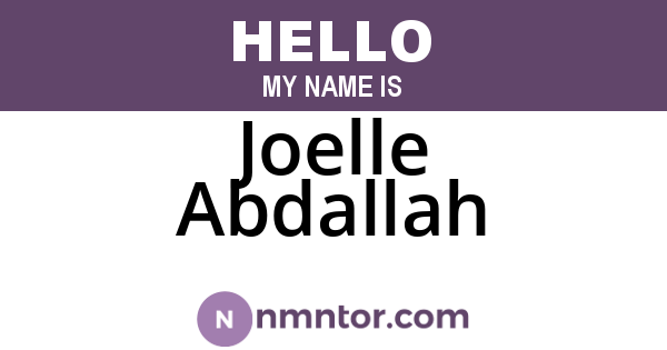 Joelle Abdallah