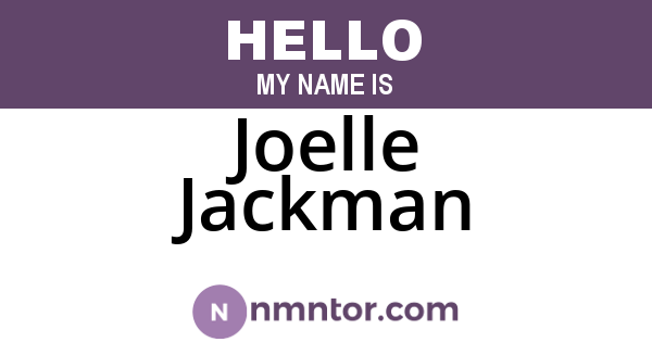 Joelle Jackman