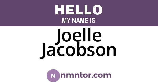 Joelle Jacobson