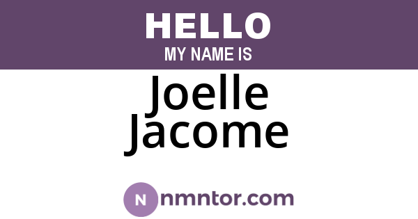 Joelle Jacome