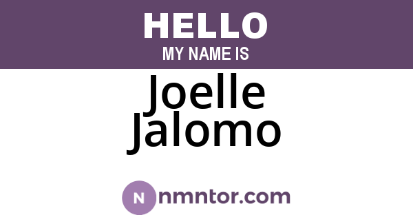 Joelle Jalomo