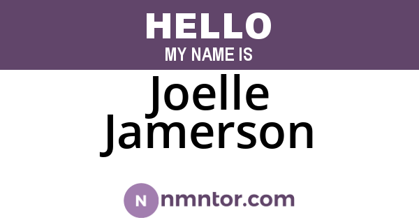 Joelle Jamerson