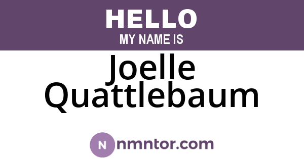 Joelle Quattlebaum