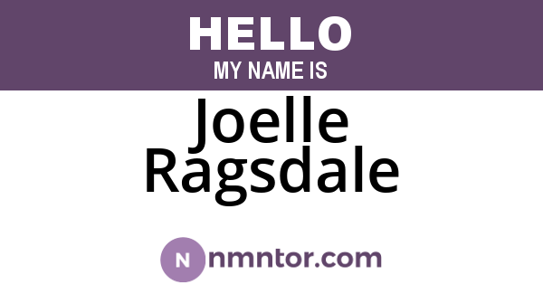 Joelle Ragsdale