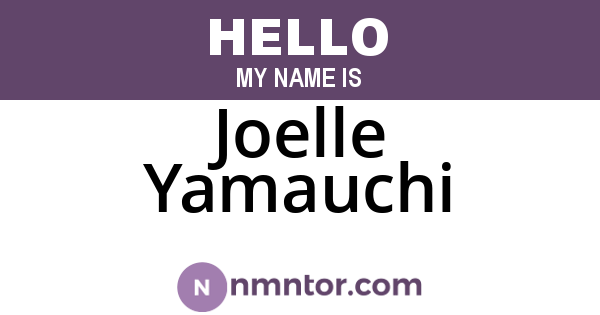 Joelle Yamauchi