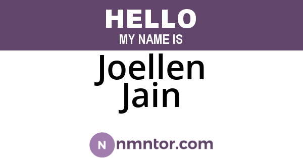 Joellen Jain