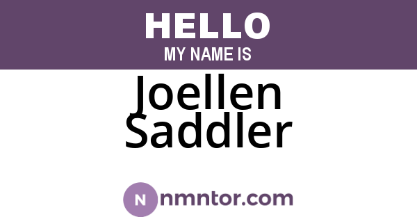Joellen Saddler