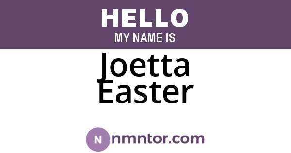 Joetta Easter