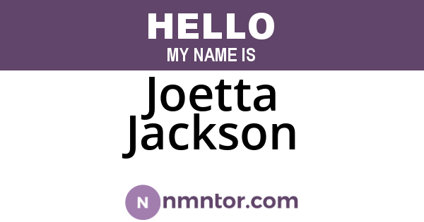 Joetta Jackson