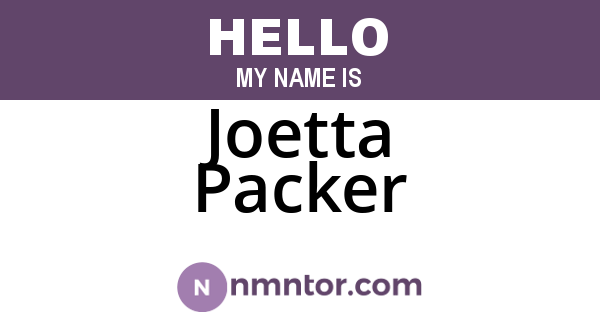Joetta Packer