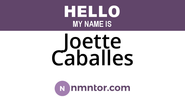 Joette Caballes